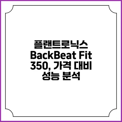 플랜트로닉스 BackBeat Fit 350, 가격 대비 성능 분석